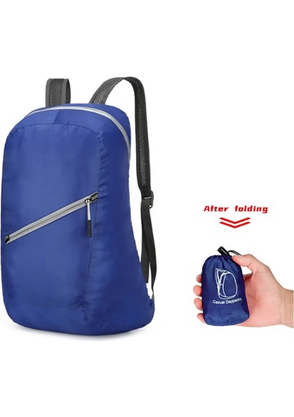 Taşınabilir Katlanabilir Seyahat Sırt Çantası Işık Spor Sırt Çantası Çok Fonksiyonlu Dış Mekan Dağcılık Çantası Unisex Su Geçirmez Sırt Çantası Renk: Safir Mavi (Yurt Dışından)