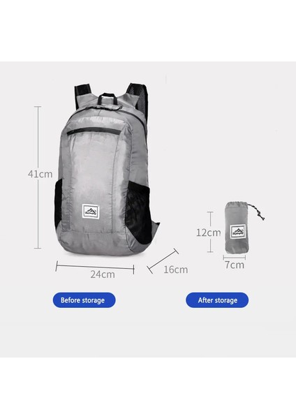 20L Su Geçirmez Katlanma Bisiklet Sırt Çantaları Ultralight Açık Seyahat Yürüyüşü Sırtı Çantası Büyük Kapasiteli Katlanabilir Seyahat Backpackcolor: Mavi (Yurt Dışından)