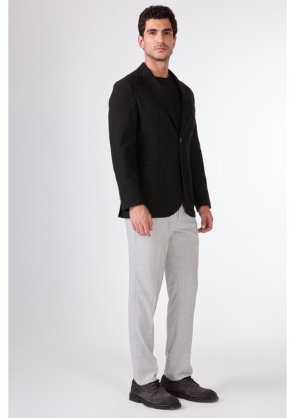 Siyah Balıksırtı Desen Torba Cep Slim Fit Erkek Ceket fiyatları