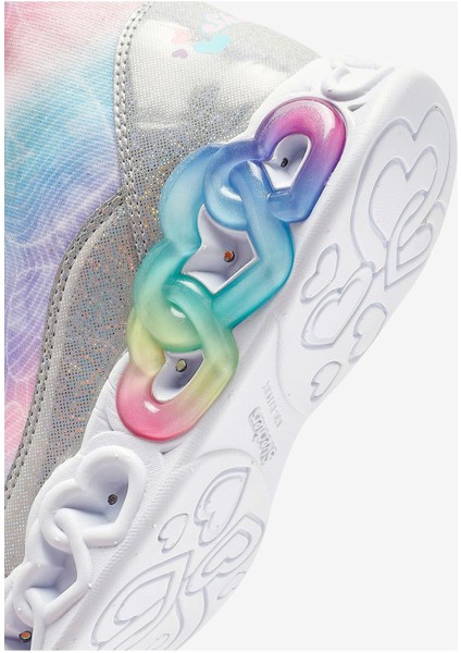 Infinite Heart Lights - Lovin Hearts Büyük Kız Çocuk Gri Işıklı Bot 303054L Smlt