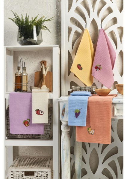 Renkli 6'lı Mutfak Kurulama Bezi Seti, Pratik ve Şık Temizlik Aksesuarı fiyatları