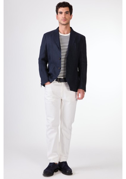 Lacivert Mono Yaka Slim Fit Erkek Ceket fiyatları