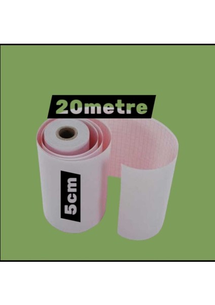 Ecg Ekg Termal Isıya Duyarlı Kalın Gramajlı Ecg Ekg Kağıdı 5cm - 20METRE 10 Adet Rulo fiyatları