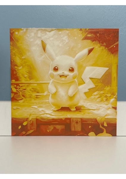 Canlı Sarı Pikachu Kabartma Duvar Süsü, Eğlenceli Dekorasyon Parçası fiyatları