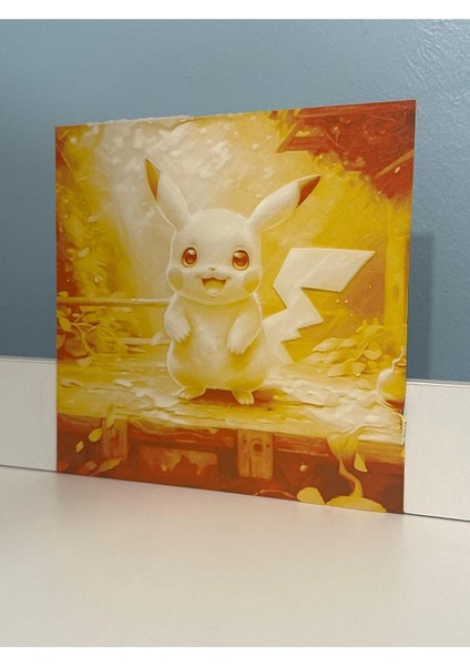 Canlı Sarı Pikachu Kabartma Duvar Süsü, Eğlenceli Dekorasyon Parçası modelleri