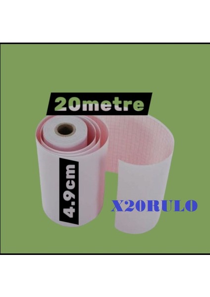 Ecg Ekg Termal Isıya Duyarlı Kalın Gramajlı Ecg Ekg Kağıdı 4,9cm - 20METRE 20 Adet Rulo fiyatları