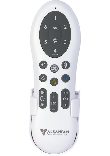 Fethiye Beyaz Aydınlatmalı Uzaktan Kumandalı 132CM Tavan Vantilatörü