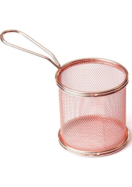 Yuvarlak Bakır Patates Sunum Tabağı, Şık ve Kullanışlı Ev Aksesuarı