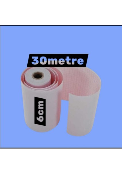 Ecg Ekg Termal Isıya Duyarlı Kalın Gramajlı Ecg Ekg Kağıdı 6cm - 30METRE 10 Adet Rulo fiyatları