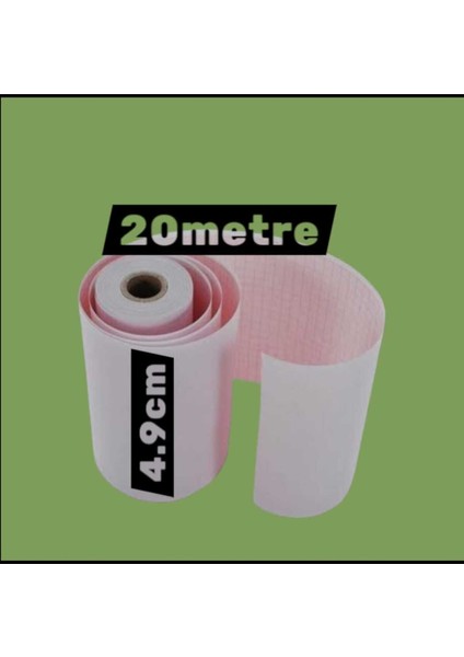 Ecg Ekg Termal Isıya Duyarlı Kalın Gramajlı Ecg Ekg Kağıdı 4,9cm - 20METRE 10 Adet Rulo fiyatları