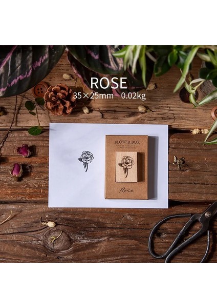 Yoofun Vintage Bitki Çiçekleri Ahşap Damga Scrapbooking Kauçuk Pullar Günlük Kartları Doçalling Scrapbooking Dıy Stationerycolor: Tivoli (Yurt Dışından)