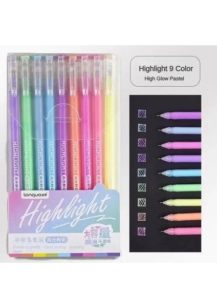 162/9 Renkler Kawaii Morandi Jel Kalem Çizim Çekirken Öğrenci Günlüğü Scrapbook Resim Sevimli Okul Ofis Kırtasiye Malzemeleri Renk: Vurgu (Yurt Dışından)