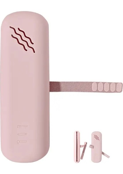 Silikon Makyaj Fırçası Göz Farı Fırçası Depolama Set Kaş Pencil Kutu Makyaj Yumurta Depolama Tozu Koşullu Basit Taşınabilir Seyahat Çantası Renk: Bd-Pink (Yurt Dışından)