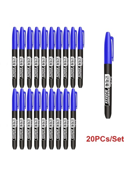 6pcs/set Kalıcı Işaretçi Kalem Ince Nokta Su Geçirmez Işaretler Ince Nib Nib Nib Siyah Mavi Kırmızı Mürekkep (Yurt Dışından)