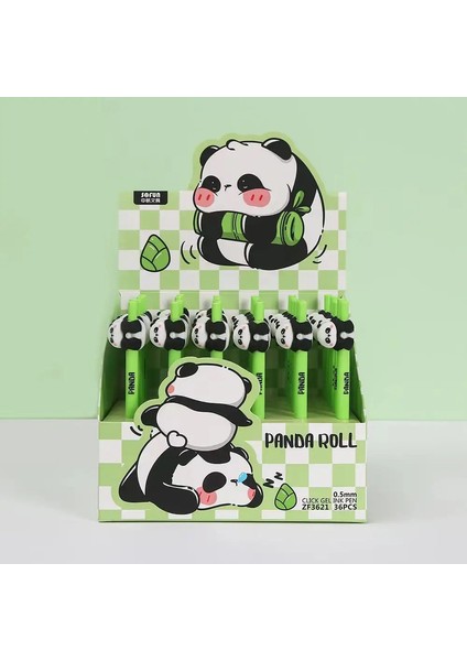 1pcs Panda Otomatik Kalem Karikatür Desen Basın Tipi 0.5mm Mekanik Kalem Nötr Kalem Öğrenci Kırtasiye Yazma Pencolor: Jel Kalem 1pcs (Yurt Dışından)