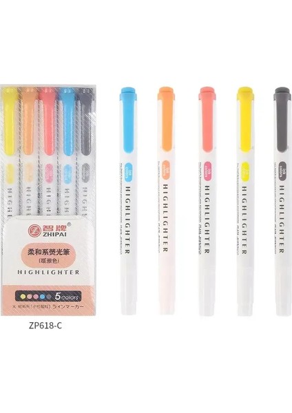 5/15/25 Pcs/set Çift Başlık Hesle Kalem Graffiti Işaretleri Yıklılar Sanat Renkli Eskiz Işaretleri Kawaii Kırtasiye Renk: 5 Renk-C (Yurt Dışından)