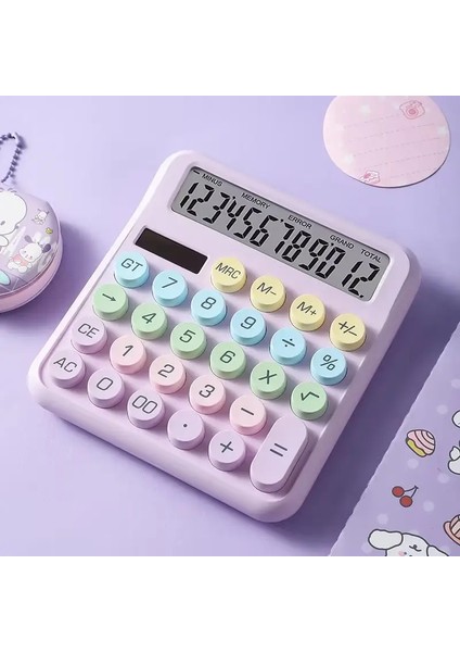 Dopamin Şeker Renkli Masaüstü Hesap Makinesi, Yüksek Güzellik, Ofis, Okul, Öğrenci Kırtasiye, Sevimli, Kawaiicolor: Mor (Yurt Dışından)