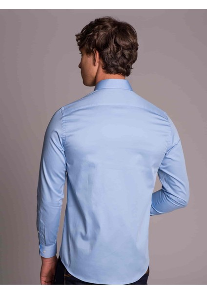 Mavi Erkek Slim Fit Düz Gömlek-DU2999011001A indirimleri