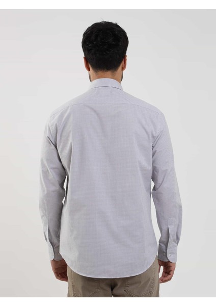 Regular Fit Düğmeli Yaka Bej Erkek Gömlek DU1234013010 indirimleri