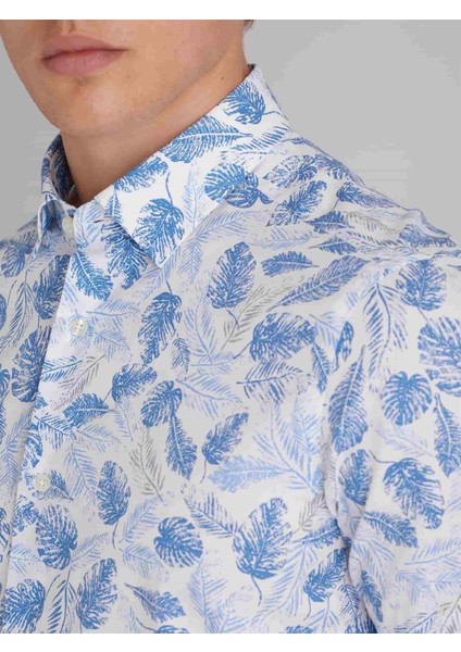 Beyaz Erkek Slim Fit Brent Yaka Gömlek fiyatları