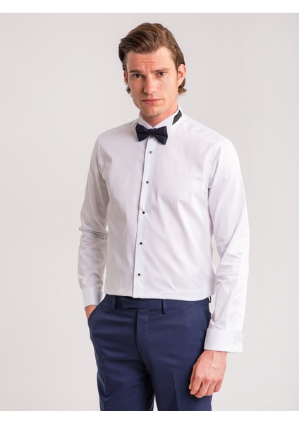 Beyaz Erkek Ekstra Slim Fit Gömlek-DU3194014001 modelleri
