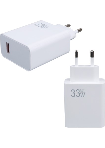 33 Watt Qc 3.0 High Speed ​​turbo Charger Hızlı Şarj Adaptörü, Tüm Güncel Modellerin Tablet ve Telefon Markalarına Uyumlu modelleri