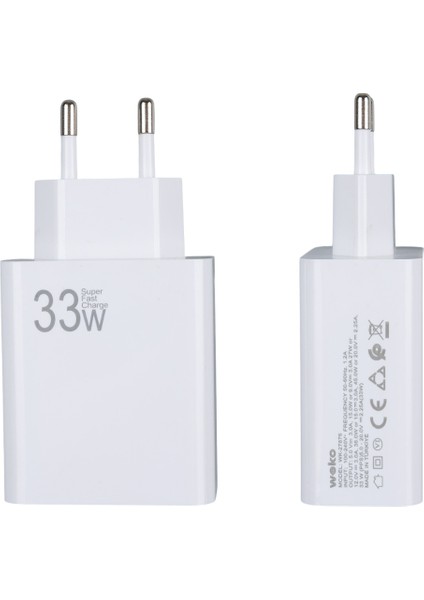 33 Watt Qc 3.0 High Speed ​​turbo Charger Hızlı Şarj Adaptörü, Tüm Güncel Modellerin Tablet ve Telefon Markalarına Uyumlu fırsatları