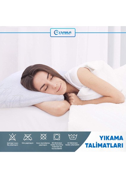 Yastık Kılıfı Fermuarlı Pamuklu Yastık Yüzü 50 x 70 cm