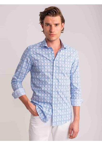 Mavi Erkek Slim Fit Paul Yaka Uzun Kol Gömlek