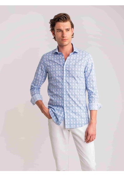 Mavi Erkek Slim Fit Paul Yaka Uzun Kol Gömlek modelleri