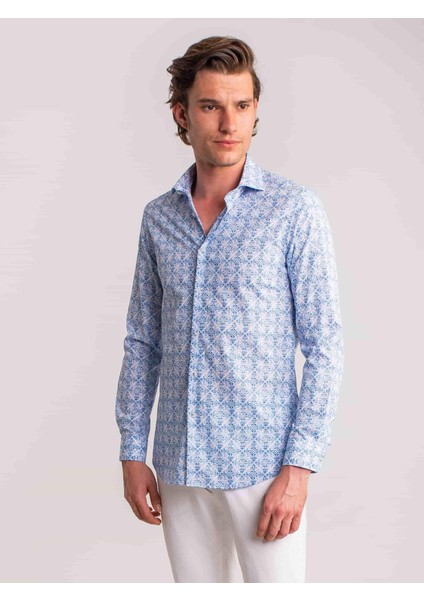 Mavi Erkek Slim Fit Paul Yaka Uzun Kol Gömlek fırsatları