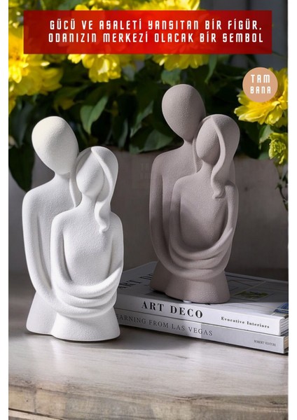2’li Heykel Biblo Seti Dekoratif Süs Eşyası Dekoratif Masa Süsü Model 41