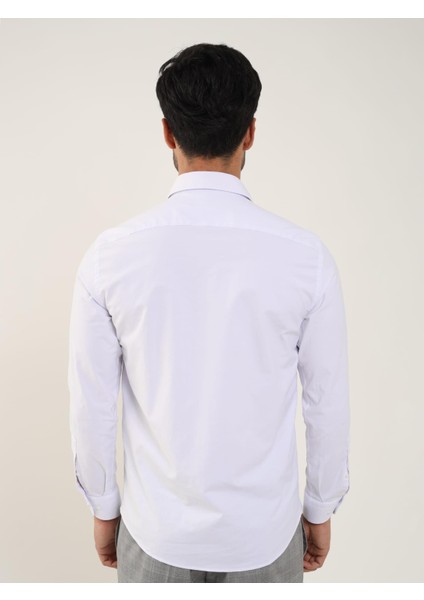 Beyaz Erkek Regular Fit Brent Yaka Uzun Kol Gömlek indirimleri