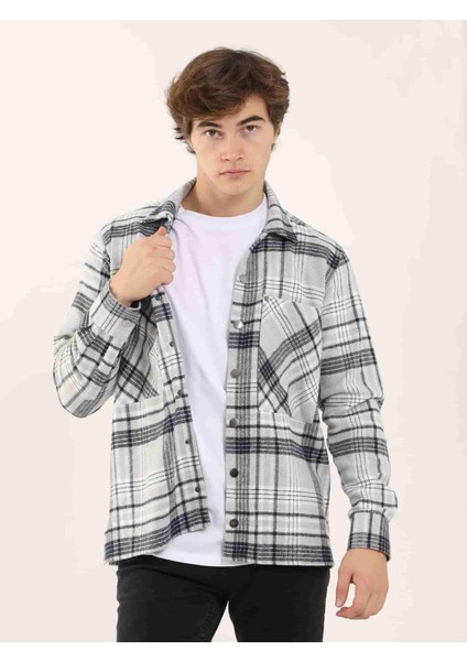 Gri Erkek Regular Fit Klasik Yaka Uzun Kol Gömlek fiyatları