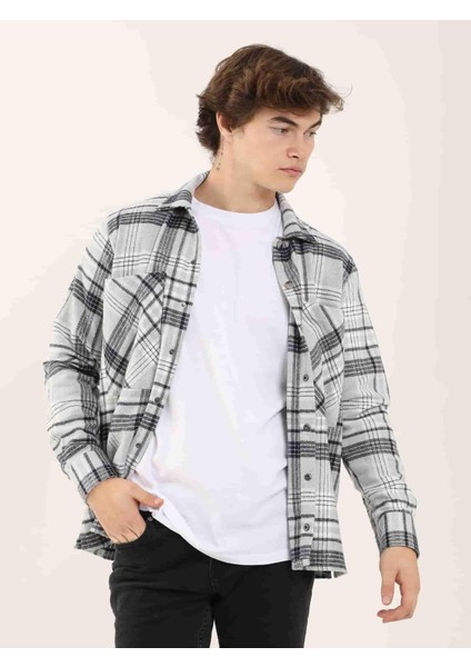 Gri Erkek Regular Fit Klasik Yaka Uzun Kol Gömlek fırsatları