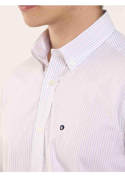 Bordo Erkek Regular Fit Düğmeli Yaka Uzun Kol Gömlek - 97911 fırsatları