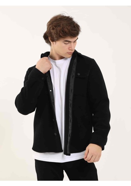 Siyah Erkek Regular Fit Brent Yaka Uzun Kol Gömlek indirimleri