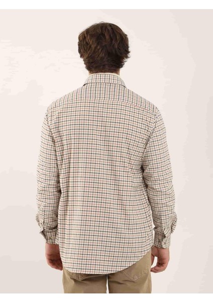 Kiremit Erkek Regular Fit Düğmeli Yaka Uzun Kol Gömlek indirimleri