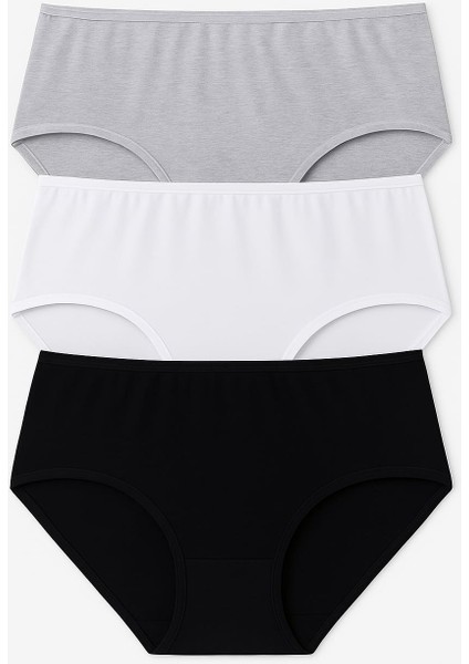 Kadın Büyük Beden (Mı Emay 6141 4xl ve 6152 5xl) 3'lü Yüksek Bel Bato Külot fiyatları