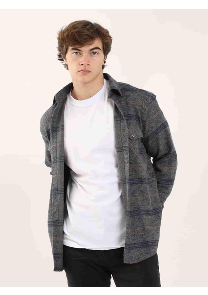 Lacivert Erkek Regular Fit Klasik Yaka Uzun Kol Gömlek modelleri