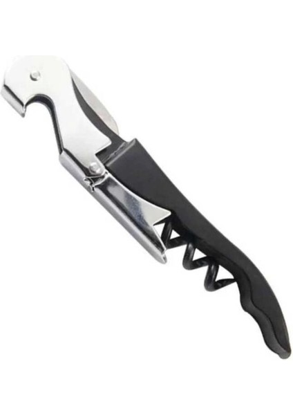 Siyah Tirbuşon ve Şişe Açacağı Set, Garson Çakı, Dayanıklı ve Şık Tasarım fiyatları