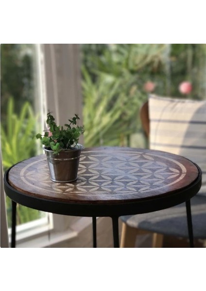 Turuncu Yaşam Çiçeği Büyük Boy Mandala Şablonları, Renkli ve Detaylı Tasarımlar fiyatları