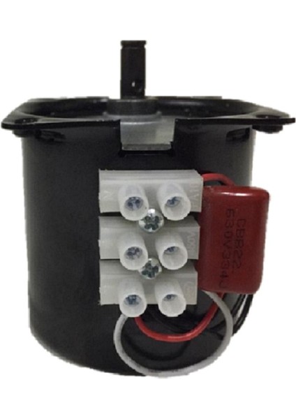 14W 30RPM Kağıt Sarma Motoru, Esenkron, Siyah Renk, Dakikada 30 Tur indirimleri
