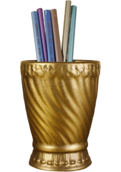 Masa Kalemliği Organizer Altın Eskitme Renk Model 14 fiyatları