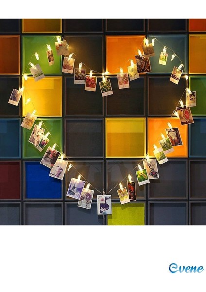 LED Mandal Mandal LED Işık Fotoğraf LED 4m 20 Adet LED Pilli