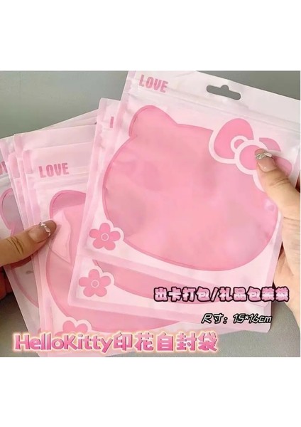 10PCS Kawaii Pembe Ziplock Torbalar Şeffaf Pe Mühürlü Çantalar Ambalaj Dekoratif Aksesuarlar Hediye Çantaları Anime Hediye Scolor: 10PCS/BEDEN: 15X16CM 10PCS (Yurt Dışından)