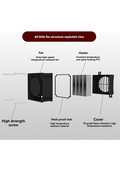 Ptc Isıtıcı Seramik Sabit Sıcaklık Isıtıcı Iletken Tip Fanlı Yalıtım Isıtıcı Yüksek Voltaj 220V 400W (Yurt Dışından) fiyatları