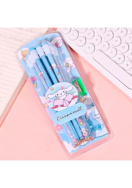 Sanrio Kuromi Cinnamoroll Melody Hb Kalemler 12 Kalem 1 Kalem Roller Karikatür Kırtasiye Kutusu Set Yazma Kırtasiye Hediye Renk: Cinnamoroll (Yurt Dışından)