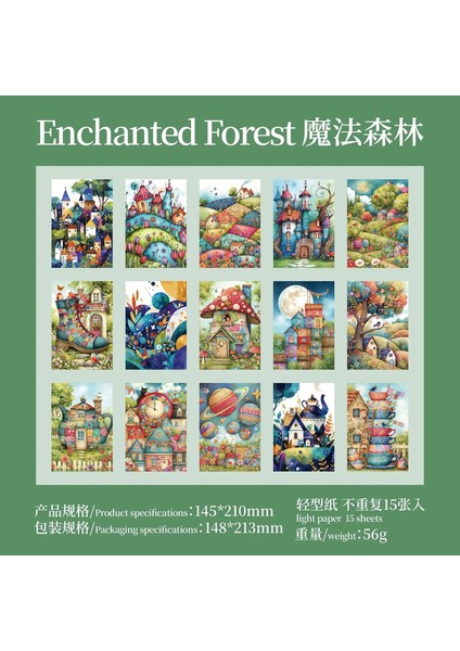 15PCS/LOT Kawaii Kırtasiye Çıkartmaları Peri Masalı Dünya Günlüğü Planlayıcısı Dekoratif Çıkartmalar Scrapbooking Craftcolor: Mofasen (Yurt Dışından)