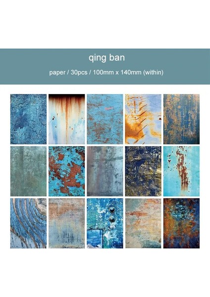 Jianwu Rust Serisi Vintage Old Rust Peyzaj Kolaj Dekoru Malzeme Kağıt Yaratıcı Diy Önem Dergi Scrapbook Kırtasiye Renk: Scz-Xj-04 (Yurt Dışından)